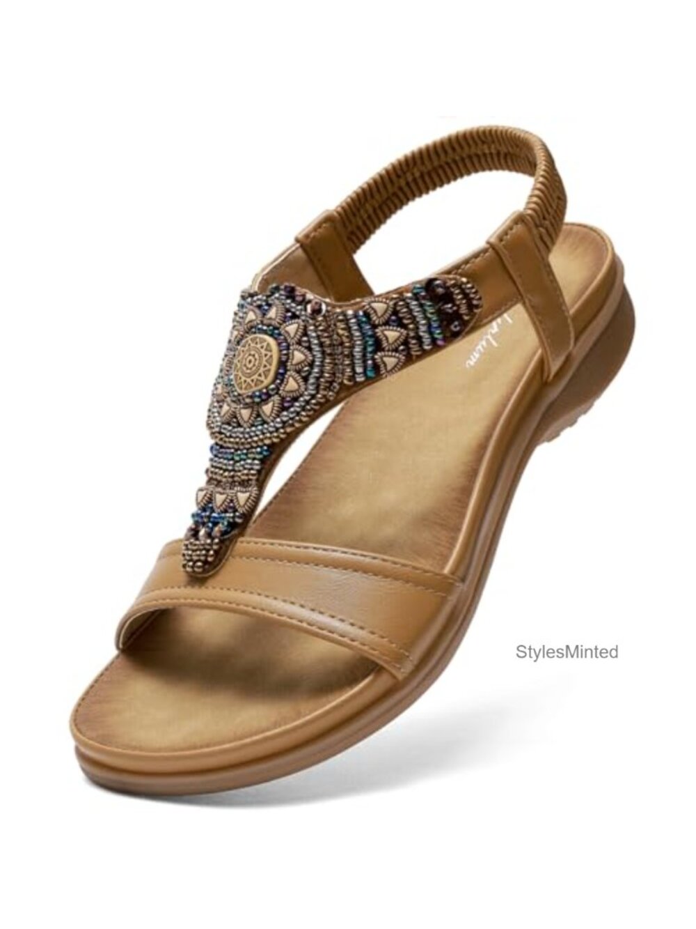 Women's Arch Support Sandals Orthopedic Flat Bohemian Open Toe Comfort Slip On